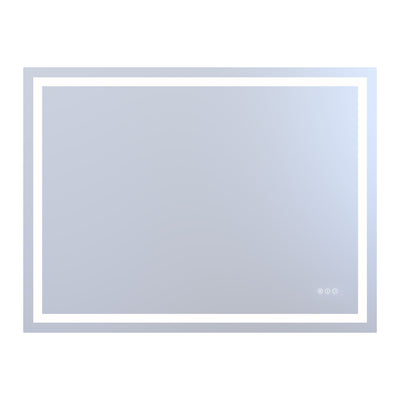 Sumerain 48" x 36" Large Smart LED Bathroom Mirror — Backlit & Front‑Lit Smart Vanity Mirror, Anti‑Fog, Stepless Dimmable, 3 Color Modes, Memory Function, Tempered Glass