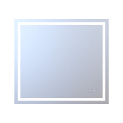 SUMERAIN 40 x 36 Inch LED Bathroom Mirror with Lights, Front & Backlit, 3 Color Temperatures Stepless Dimmable Lighted Vanity Mirror for Wall, Anti-Fog, Memory Function, Shatter-Proof Tempered Glass