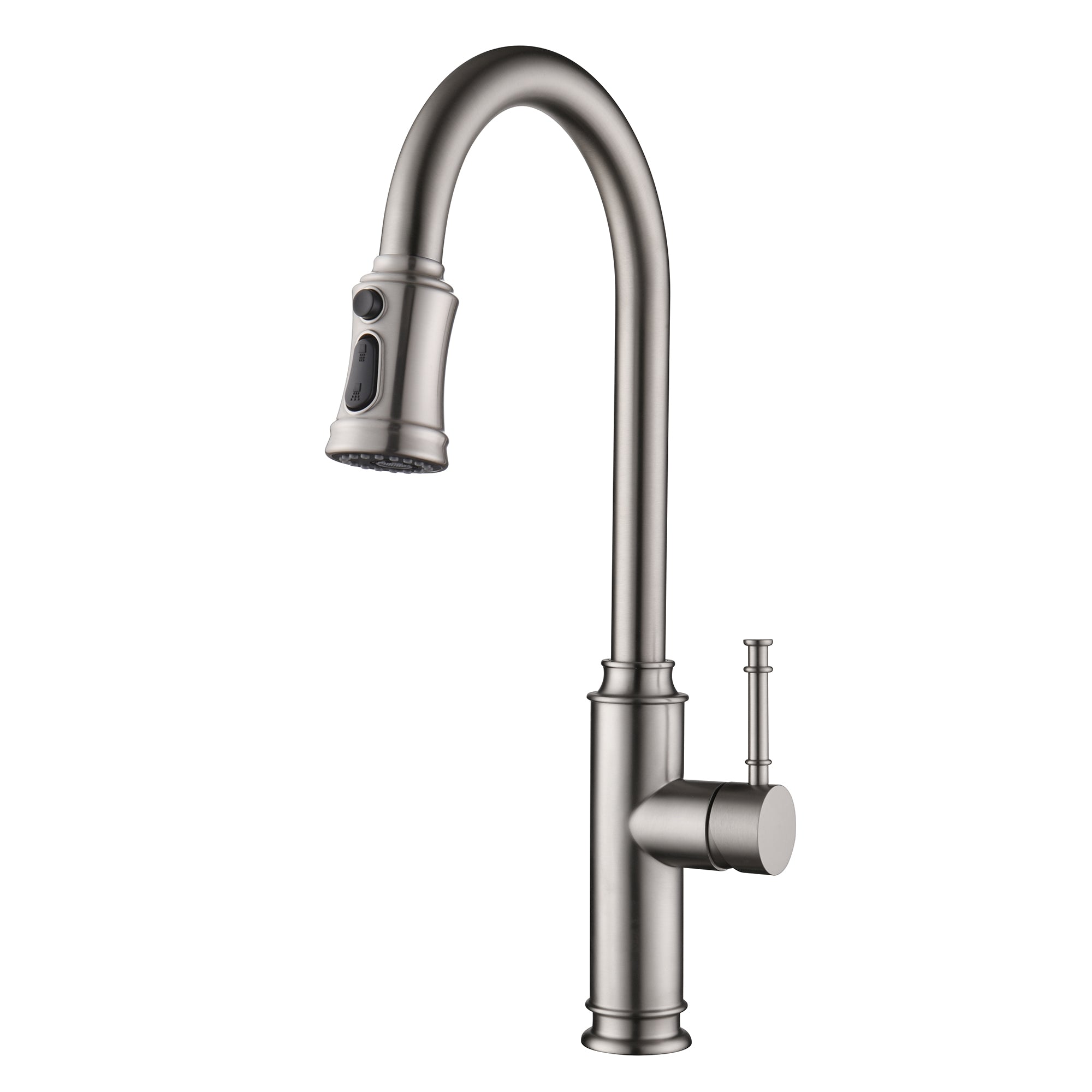 SUMERAIN Pull-Down Kitchen Faucet with Single Handle Stainless Steel P ...