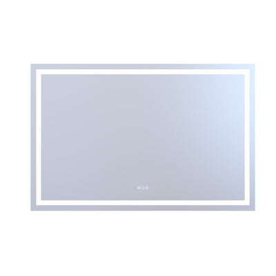 SUMERAIN Modern LED Bathroom Mirror for Wall, 55 x 36 Inch Tempered Glass Smart Lighted Bathroom Vanity Mirror with Anti-Fog, Dimmable Brightness, 3 Color Temperatures Brighter LED Vanity Mirror