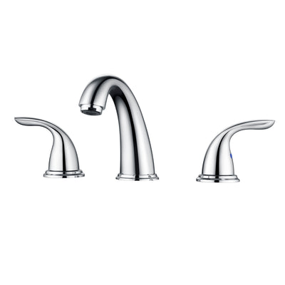 sumerain 8 Inch Widespread Bathroom Faucet Double Handle 3-Hole Bathroom Sink Faucet,Chrome