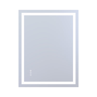SUMERAIN LED Bathroom Mirror with Frontlit & Backlit, 28 x 36 Inch 3 Colors Dimmable Smart Lighted Bathroom Vanity Mirror for Wall, Anti-Fog, Memory Function, Tempered Glass, ETL Listed