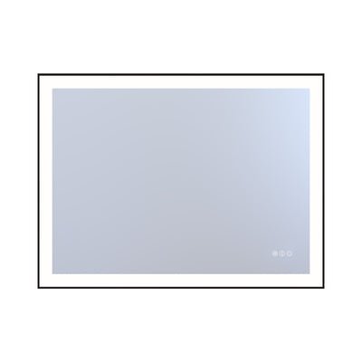Sumerain 40 x 30 Inch Lighted Vanity Mirror for Bathroom Wall, Smart Anti-Fog Dimmable Brightness LED Bathroom Mirror with Front and Backlit, 3 Color Lighting Modes, Memory Function