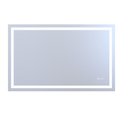SUMERAIN 48 x 30 Inch LED Bathroom Mirror with Lights, Backlit + Front Lit, 3 Color Temperatures Lighted Vanity Mirror for Wall, Anti-Fog, Dimmable Brightness, Memory Function, Tempered Glass
