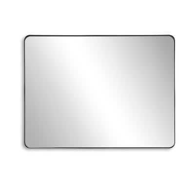 SUMERAIN Rectangle Bathroom Mirror, 40x30 Inch Aluminum Framed Vanity Mirror with Tempered Glass for Large Bathroom Walls, Horizontal or Vertical Mount