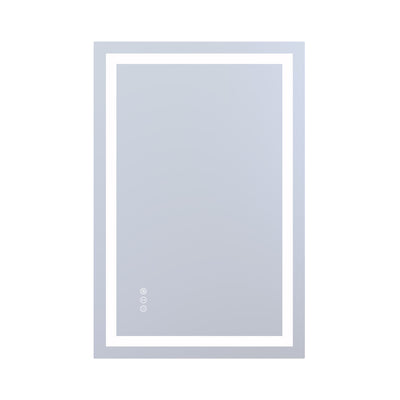 SUMERAIN 24 x 36 Inch LED Lighted Bathroom Mirror for Wall, Anti-Fog Smart Lighted Vanity Mirror with 3 Color Temperatures, Dimmable Brightness & Tempered Glass, ETL Listed