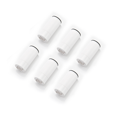 SUMERAIN S7938-GG Replacement Filter Cartridge  (6-Pack ), Removes Chlorine , Heavy Metals, Soften Hard Water