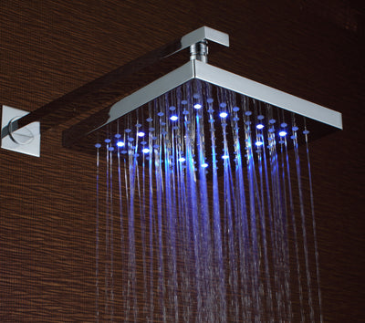 Sumerain S3073CL shower arm and LED shower head