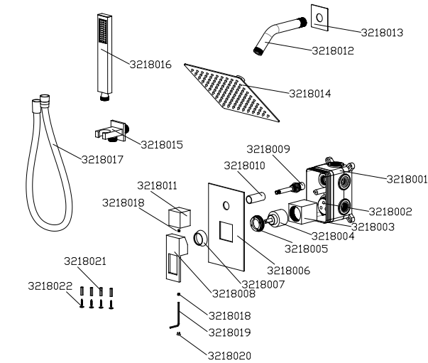 Sumerain S3218NI parts list Sumerain Faucet Direct Sales