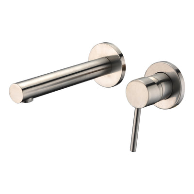 Wall Mount Bathroom Faucet Brushed Nickel,Valve Included