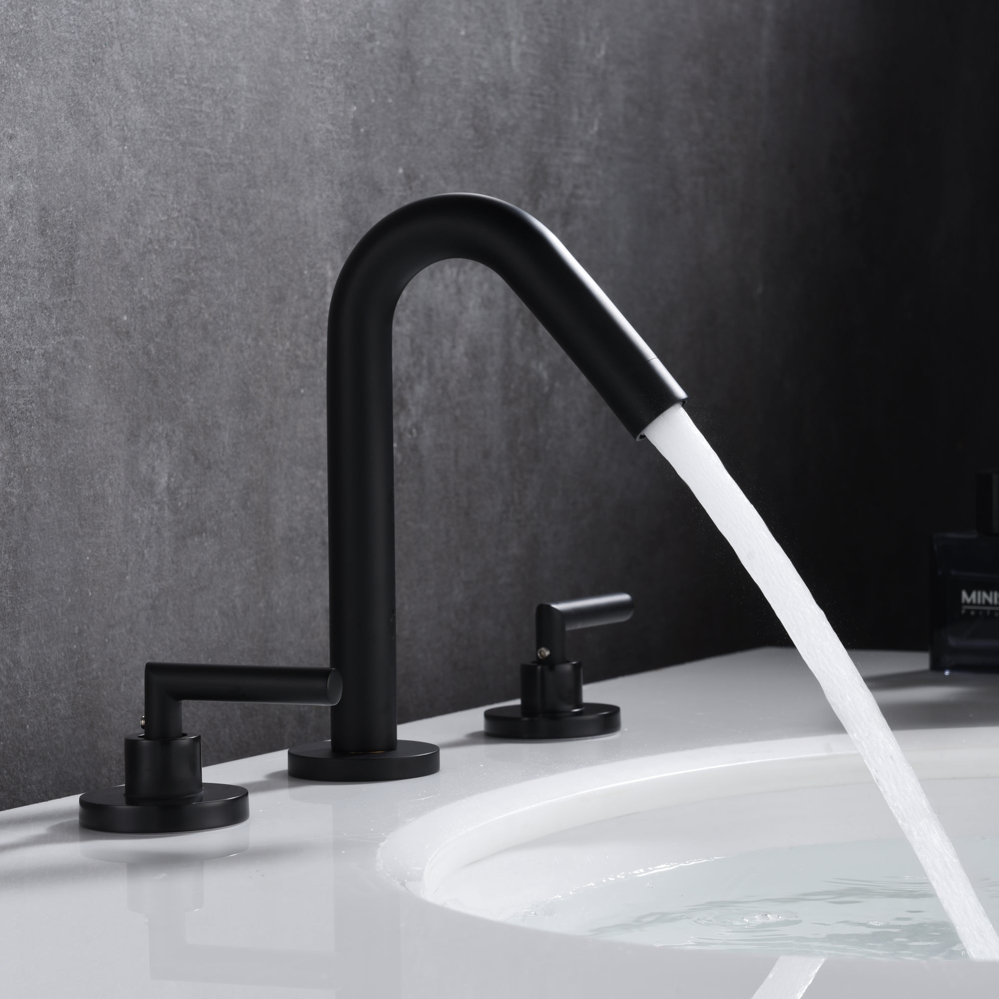 Sumerain Black Bathroom Faucet,Matte Black Finish,8 Inch Widespread 3 - Default Title - Sumerain ...